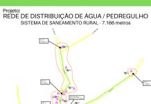 Prefeitura de CDS conclui projeto para instalação de rede de distribuição de água no Pedregulho