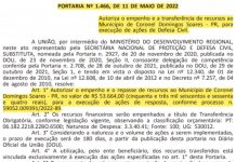 Cel. Domingos Soares receberá recursos para ações da Defesa Civil