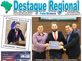 CAPA JORNAL DESTAQUE REGIONAL PATO BRANCO