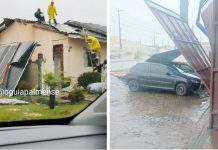 A cidade de Palmas, foi atingida por uma forte chuva o que ocasionou pontos de alagamento e destelhamento de comércios e residências
