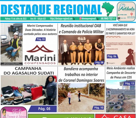 CAPA JORNAL DESTAQUE REGIONAL 15/07