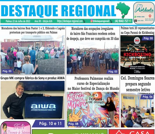 CAPA JORNAL DESTAQUE REGIONAL 22/07