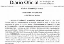 Prefeitura de CDS autoriza início de obras de calçamento no interior