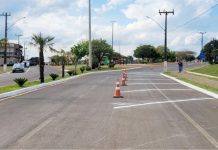 Estacionamento passa a ser 45º em parte da Avenida Araucária