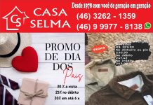 PROMOÇÃO DE DIA DOS PAIS CASA SELMA
