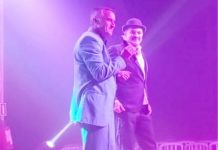 Pedagogo Rodrigo apresentou-se de Chaplin na estreia do Circo Pop Star, em Francisco Beltrão