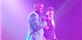 Pedagogo Rodrigo apresentou-se de Chaplin na estreia do Circo Pop Star, em Francisco Beltrão