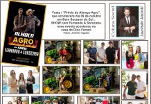 Festa / ‘’Prévia do Almoço Agro’’, que acontecerá dia 09 de outubro em Bom Sucesso do Sul…
