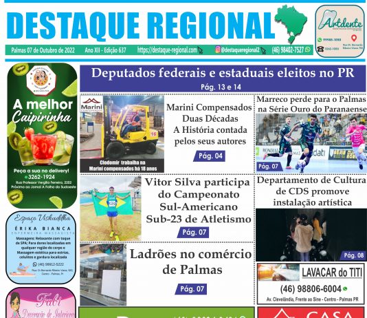 CAPA JORNAL DESTAQUE REGIONAL 07/10