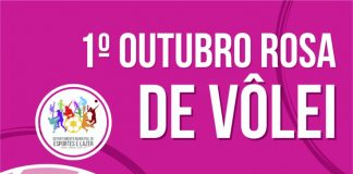 Departamento de Esportes e Lazer lança 1º Outubro Rosa de Voleibol