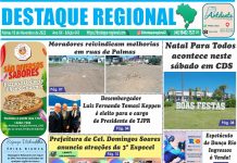 CAPA JORNAL DESTAQUE REGIONAL 18/11