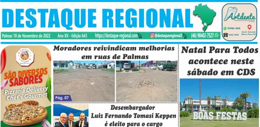 CAPA JORNAL DESTAQUE REGIONAL 18/11