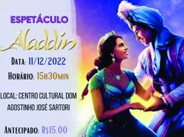 Sintonia do Corpo apresentará Espetáculo Aladim e Rio em dezembro