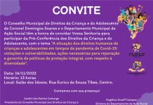 Cel. Domingos Soares realizará Pré-Conferência dos Direitos da Criança e do Adolescente