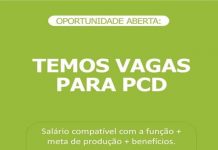 Vagas inclusivas na Sudati