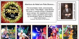 Abertura do Natal em Pato Branco…