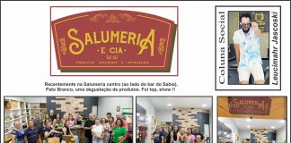 Recentemente na Salumeria centro (ao lado do bar do Sabia),Pato Branco, uma degustação de produtos