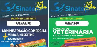 A SINATEP CURSOS EM PARCERIA COM A ACIPA TRAZ PARA PALMAS E REGIÃO DUAS ÓTIMAS OPORTUNIDADES DE CURSOS PROFISSIONALIZANTES