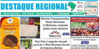CAPA JORNAL DESTAQUE REGIONAL 31/03