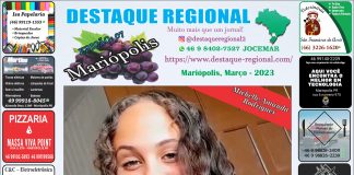JORNAL DESTAQUE REGIONAL MARIÓPOLIS