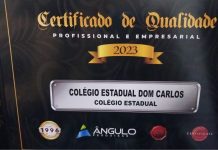 Colégio Estadual Dom Carlos recebe o prêmio de Melhores do Ano – 2023 pela Ângulo Pesquisas