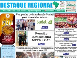 CAPA JORNAL DESTAQUE REGIONAL 21/04