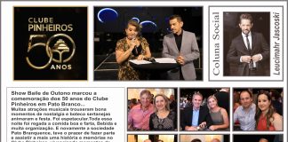 Show Baile de Outono marcou a comemoração dos 50 anos do Clube Pinheiros em Pato Branco…