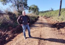 Bandiera acompanha trabalhos nas estradas rurais