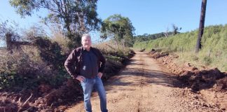 Bandiera acompanha trabalhos nas estradas rurais