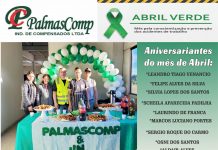 Aniversariantes do mês de Abril Palmas Comp