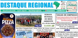 CAPA JORNAL DESTAQUE REGIONAL 09/06