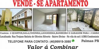 VENDE – SE APARTAMENTO