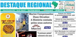 CAPA JORNAL DESTAQUE REGIONAL 28/07