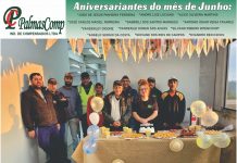 Aniversariantes do mês de Junho Palmas Comp