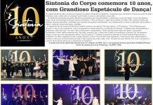 Sintonia do Corpo comemora 10 anos, com Grandioso Espetáculo de Dança!