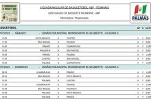 Tabela de Jogos – II QUADRANGULAR ABP