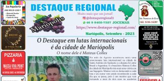 JORNAL DESTAQUE REGIONAL MARIÓPOLIS