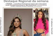 DESTAQUE REGIONAL DA SEMANA