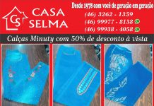 Calças Minuty com 50% de desconto à vista
