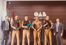 A 12ª Companhia Independente da Polícia Militar de Palmas recebe três novos oficiais