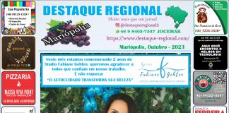 JORNAL DESTAQUE REGIONAL MARIÓPOLIS
