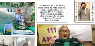 Vó Antônia Vaz, é a idosa mais velha de Pato Branco está completando nessa semana, 07/12, ‘’112 anos’’