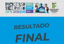Resultado final do Processo Seletivo 2023/2024 é divulgado