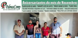 Aniversariantes do mês de Novembro Palmas Comp