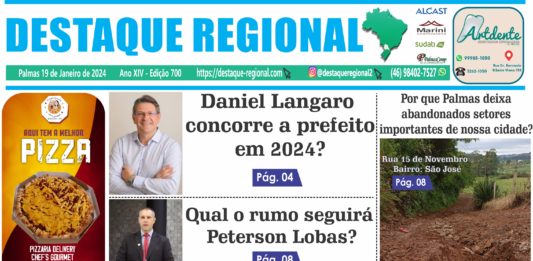 CAPA JORNAL DESTAQUE REGIONAL 19/01