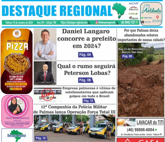 CAPA JORNAL DESTAQUE REGIONAL 19/01