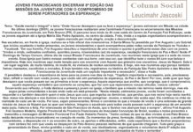 JOVENS FRANCISCANOS ENCERRAM 8ª EDIÇÃO DAS MISSÕES DA JUVENTUDE COM O COMPROMISSO DE SEREM PORTADORES DA ESPERANÇA!