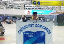 GANHANDO O MUNDO – Colégio Estadual Dom Carlos congratula-se com o aluno Renato de Campos Chechonki
