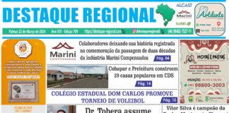 CAPA JORNAL DESTAQUE REGIONAL 22/03