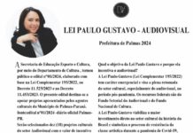 LEI PAULO GUSTAVO – AUDIOVISUAL